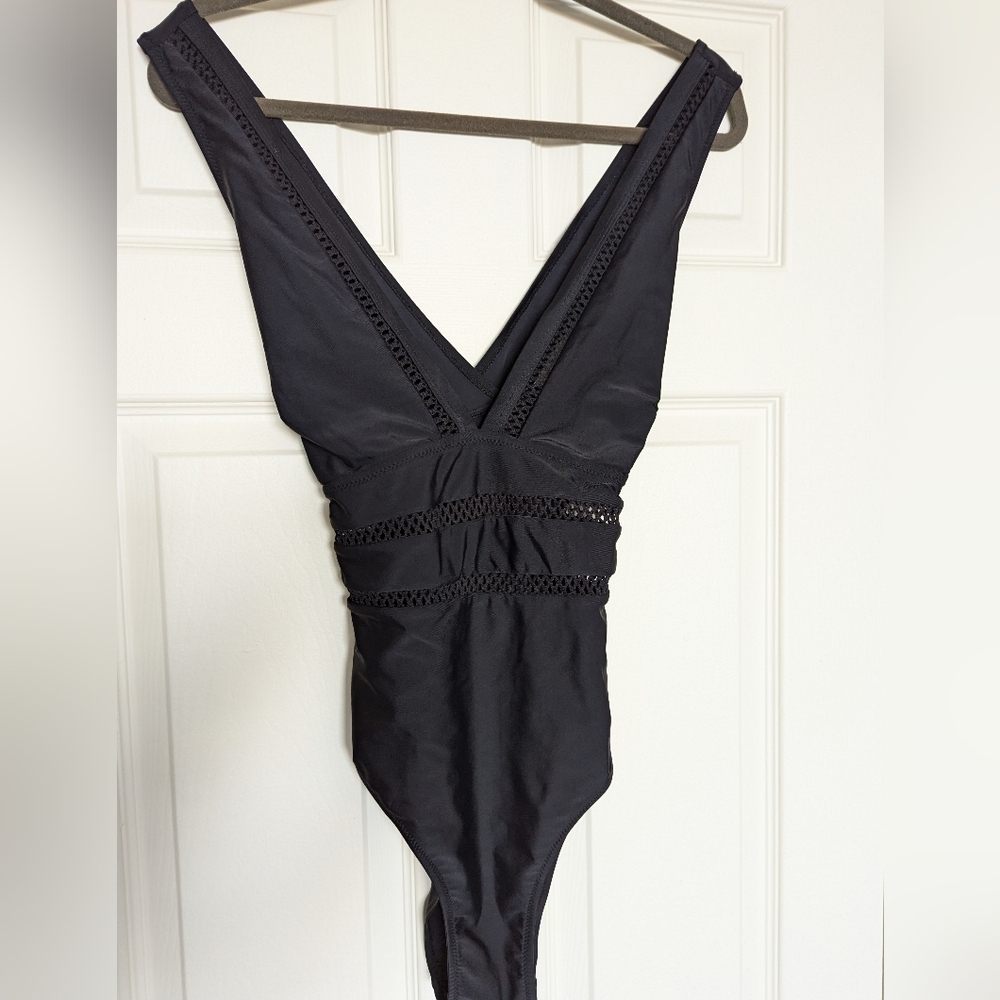 Shade and Shore Sexy One Piece Suit Black M